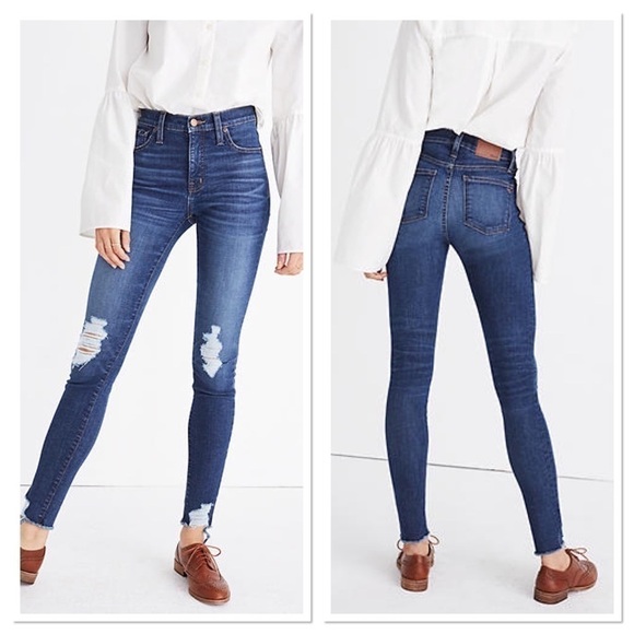 9" High-Rise Skinny Jeans: Destructed Edition - Picture 1 of 10